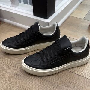 Salvatore Ferragamo Black and White Men's Sneakers